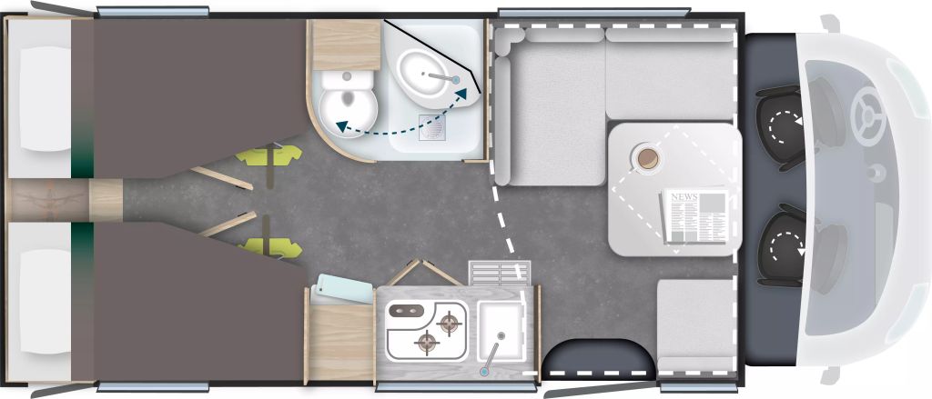 Bild 1: Chausson Teilintegrierte 627 Titanium Line Bild 1: Chausson Teilintegrierte 627 Titanium Line