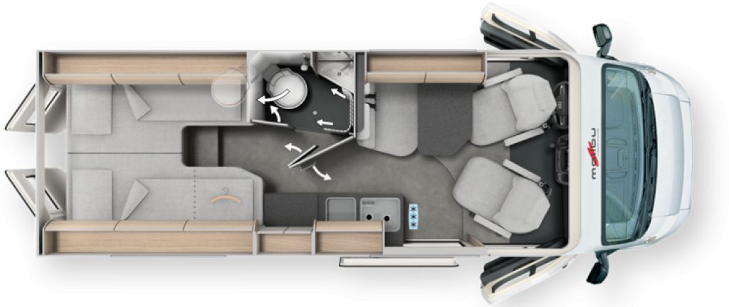 Bild 1: Malibu Van First Class - Two Rooms 640 LE RB charming GT skyview Bild 1: Malibu Van First Class - Two Rooms 640 LE RB charming GT skyview