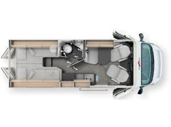 Malibu Van First Class - Two Rooms 640 LE RB charming GT skyview